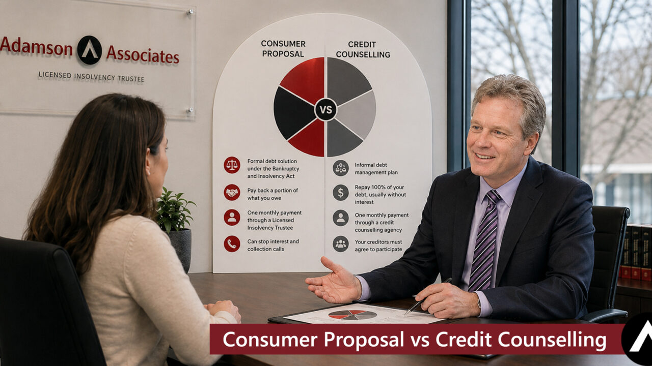 Consumer Proposal Vs Credit Counselling In Ontario