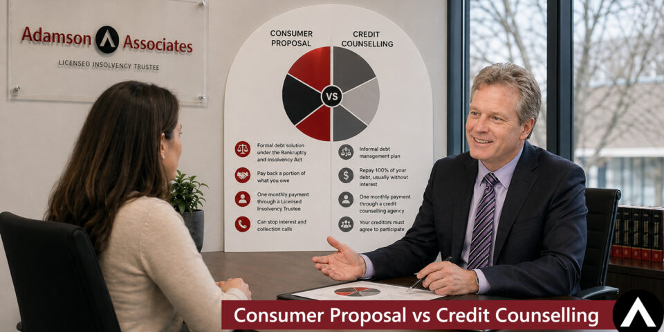 Consumer Proposal Vs Credit Counselling In Ontario